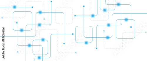 Abstract futuristic technology background. Technology background with crossed lines and dots.