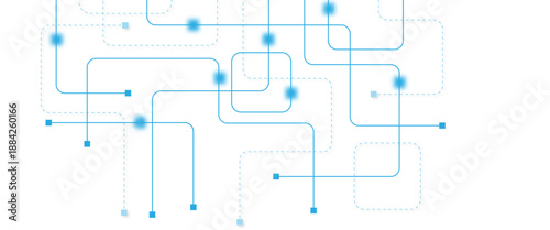 Abstract futuristic technology background. Technology background with crossed lines and dots.