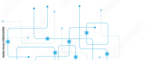 Abstract futuristic technology background. Technology background with crossed lines and dots.