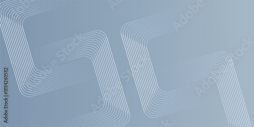 Abstract hexagon lines on gray background. Geometric stripe line art design for poster, brochure, cover, website, banner.