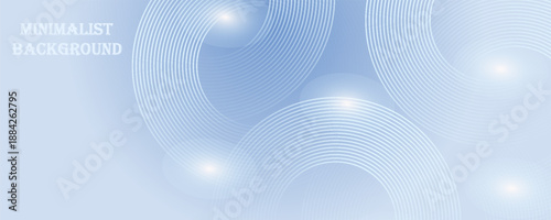 Abstract blue modern background with circle elements. Digital technology concept.