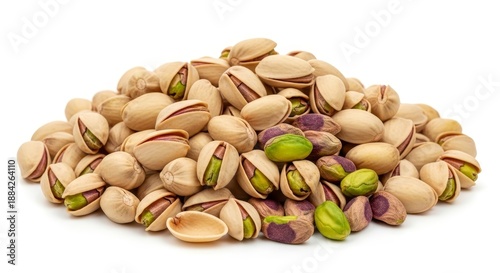 Wallpaper Mural Heap of Shelled and Unshelled Pistachios with Green Kernels Torontodigital.ca