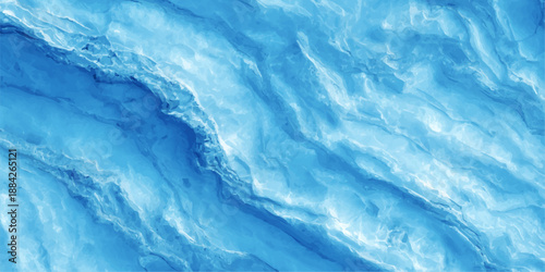 Clear blue water surface with abstract ripples and liquid texture reflecting a summer sky on a clean swimming pool or calm ocean wave