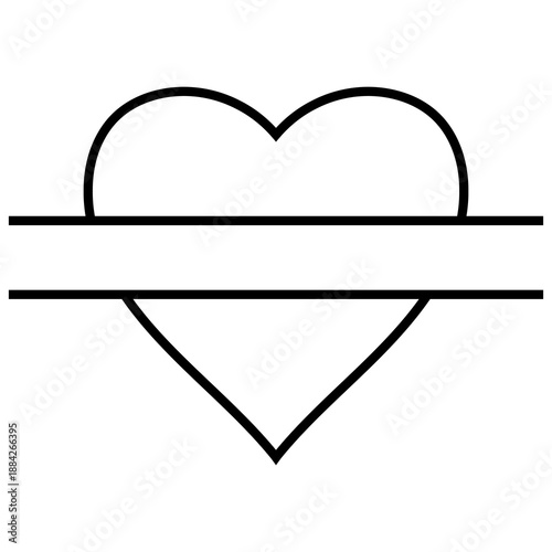 Segmented Heart Icon with P...