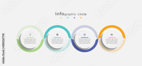 Presentation business abstract background infographic template colorful