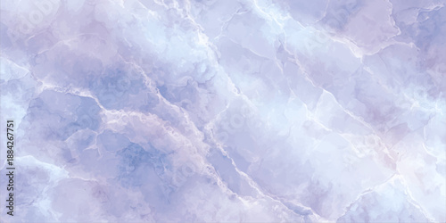 An abstract blue winter sky features a cold atmosphere of fluffy white clouds and icy textures, creating a serene nature background with a light cloudscape and soft winter air