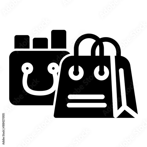 Carry Bag Icon from Cyber Monday Icon Collection (Solid Style)