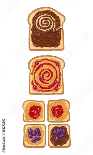 Bread souse silhouette, set of bread vector, bread vector design, bread silhouette art design