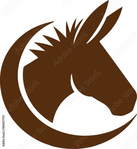 Strong and Resilient Donkey Mascot