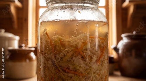 A glass jar filled with fre...