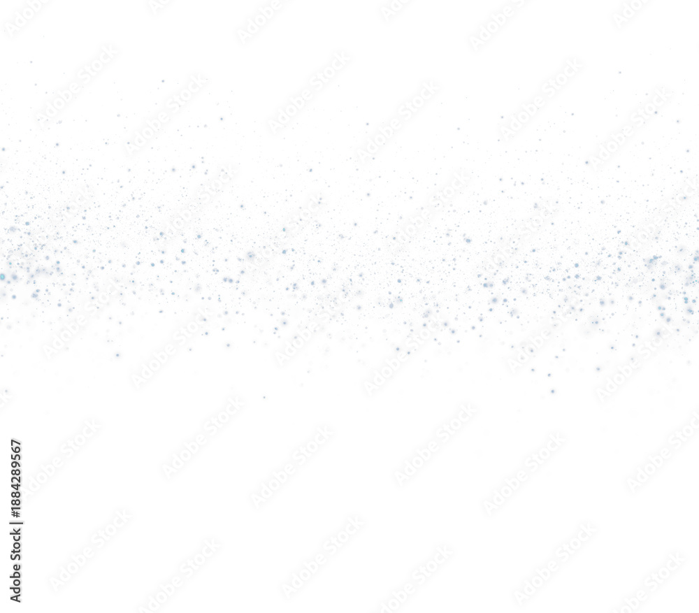 Fototapeta premium Blue Particle Horizon on Black Background