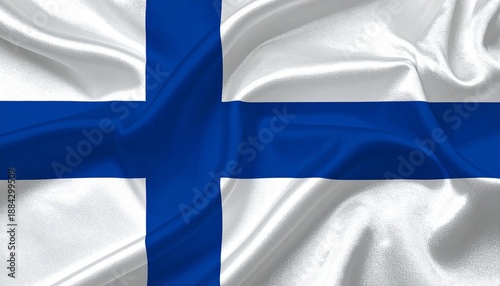 Finland National Flag with Nordic Cross