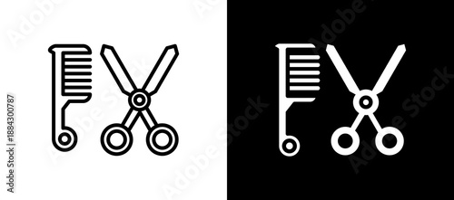 Comb lineglyph icon