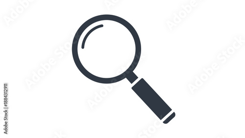 Magnifying glass icon simple vector illustration.