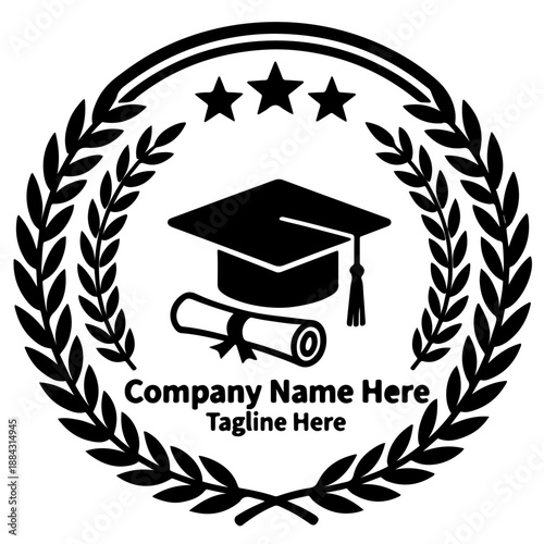 Company graduation award badge