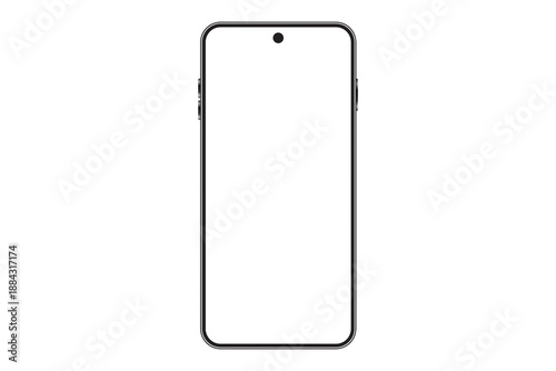 vector illustration of a mobile phone isolated on white