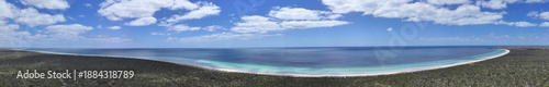 Fotografie Aerial panorama of Leven Beach The Pines South Australia