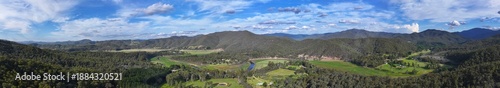 Fotografie Aerial panorama  of Jamieson Victoria Australia