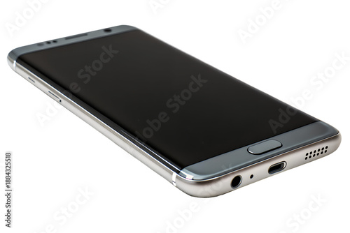 Wallpaper Mural Black mobile phone isolated on white background Torontodigital.ca