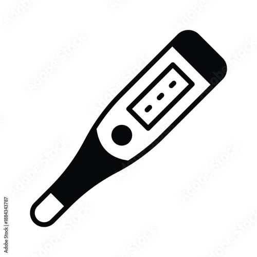 Take a look at this amazing glyph icon of medical thermometer
