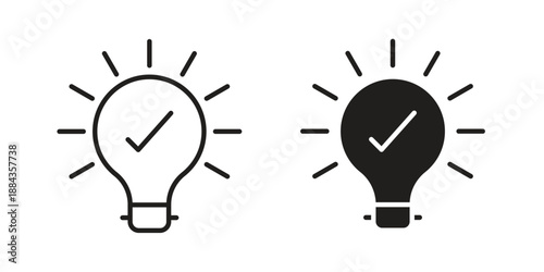 Creative idea icon suitable vector symbol for graphic design, logo, web site, social media