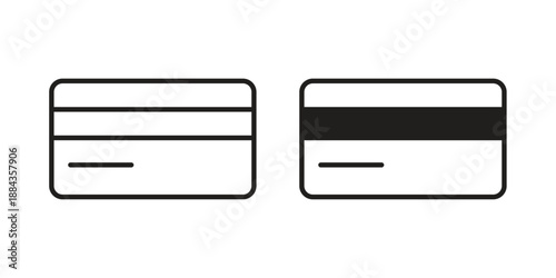 Credit card icon suitable vector symbol for graphic design, logo, web site, social media