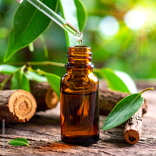 sandalwood oil essential, Amyris balsamifera tree, transparent drop, nature, glass pipette, aromatherapy, óleo essencial de Sândalo, Amber Bottle Glass, Indian