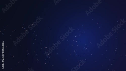 Abstract blue background with subtle, dynamic white particle movement