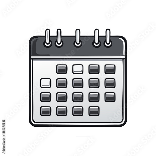 Calendar Icon Illustration -  Appointment Scheduler, Event Reminder, Planner Schedule Design