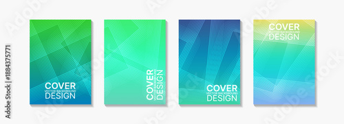 Modern abstract cover design with geometric shapes and smooth gradients. Ideal for brochures, flyers, or business branding templates. Minimal and trendy visual identity.