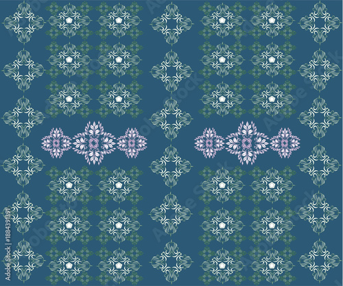Damask seamless pattern