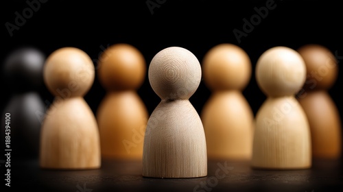 Group of wooden figures collection of carved wooden figures showcasing craftsmanship and artistic detail