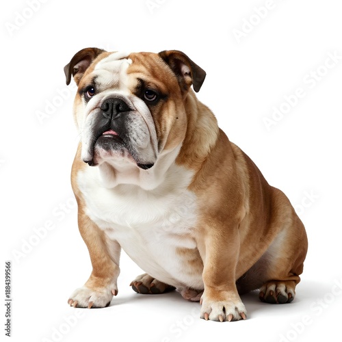 english bulldog isolated on white