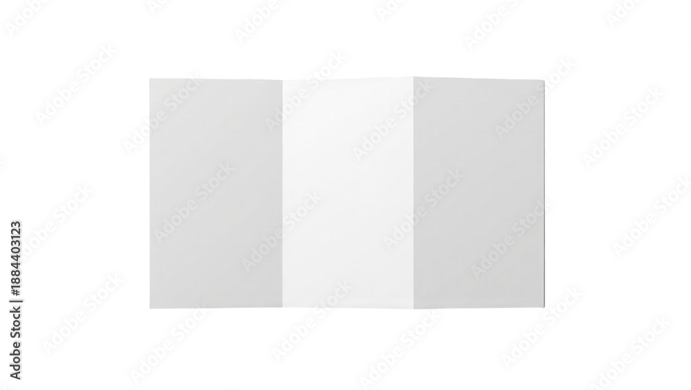 Fototapeta premium Minimal White Folded Paper or Card Mockup