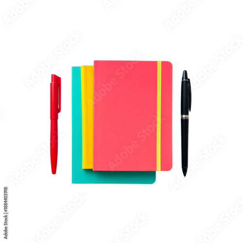 Colorful Notebook Stack Stationery Supplies