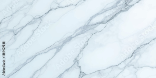 Abstract closeup of frosty ice patterns and white snow texture on a winter window surface against a cold blue sky background