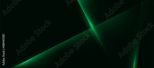 Modern abstract luxury banner, abstract green and black polygon elegant background vector for branding presentation or product ads bg