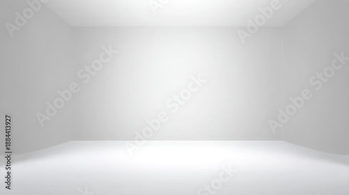 Wallpaper Mural Minimalistic Empty Room with White Walls and Floor Ideal for Background or Display in Various Creative Projects Torontodigital.ca