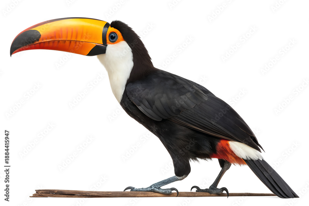 Obraz premium Toucan bird isolated on transparent background