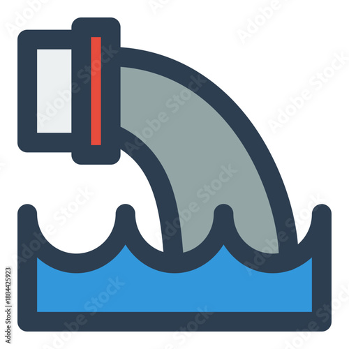 water pollution icon