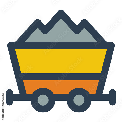 coal cart icon