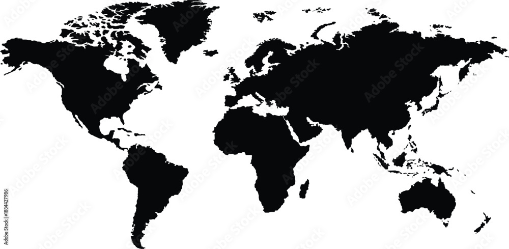 Obraz premium world map vector