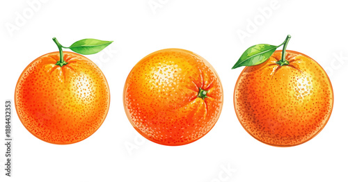 Orange Fruit Watercolor