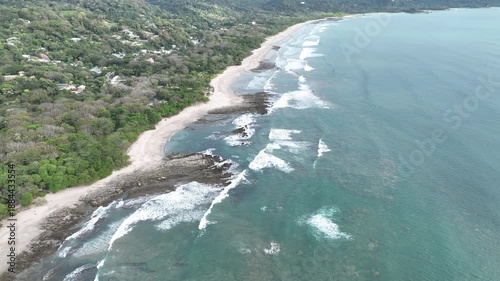 Aerial View of malpais and santa Teresa in the Nicoya Peninsula, Costa Rica