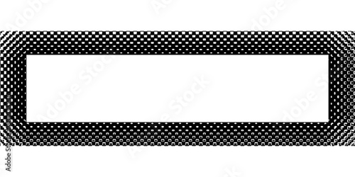 Stencil rectangular frame made with graffiti spray. Airbrush border on wall. Paint texture with drips. Grunge vector illustration.eps,10