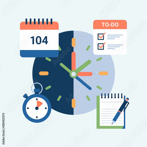 Clock with calendar and to do list.