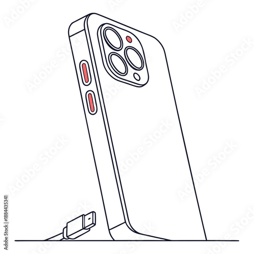 Minimalist engineering design concept on white background