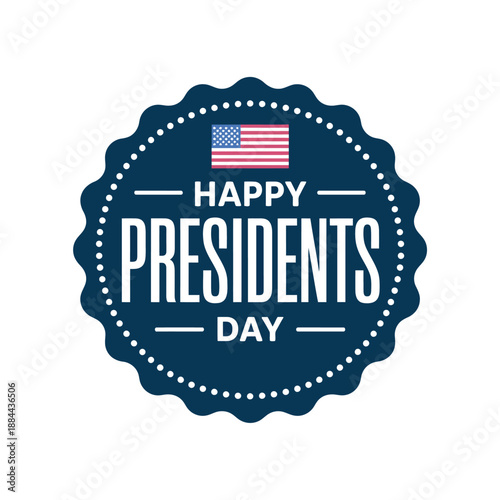 Celebrate presidents day isolated on white background, Vector, illustration