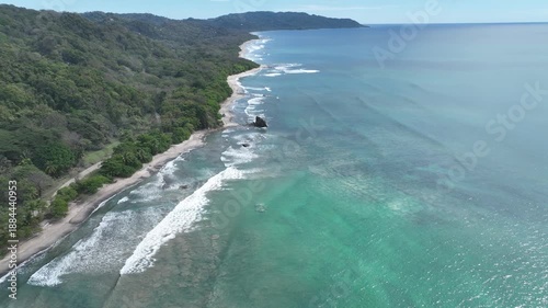Aerial View of malpais and santa Teresa in the Nicoya Peninsula, Costa Rica