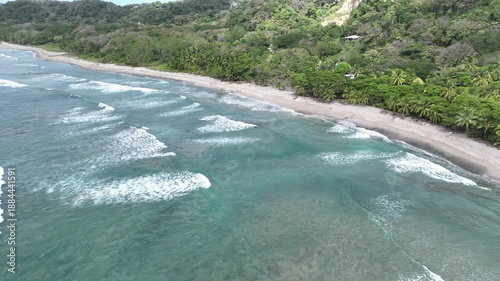 Aerial View of malpais and santa Teresa in the Nicoya Peninsula, Costa Rica